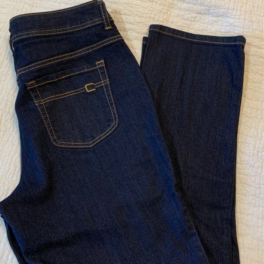 Chico's Dark Wash Medium Rise Jeans Size 1 / Women's 8